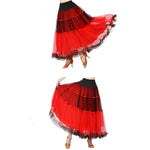 YESFASHION Swing Skirt Ballroom Dance Skirt Performance Dance Skirt