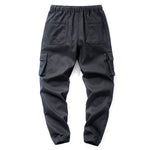 YESFASHION 100% Cotton Men Multi-pocket Cargo Pants