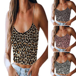 YESFASHION Women Leopard Print Bottoming Sexy Camisole Vest