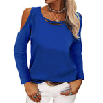 YESFASHION Modal Fashion Tops Strapless Long-sleeved T-shirt