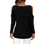 YESFASHION Modal Fashion Tops Strapless Long-sleeved T-shirt