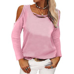 YESFASHION Modal Fashion Tops Strapless Long-sleeved T-shirt