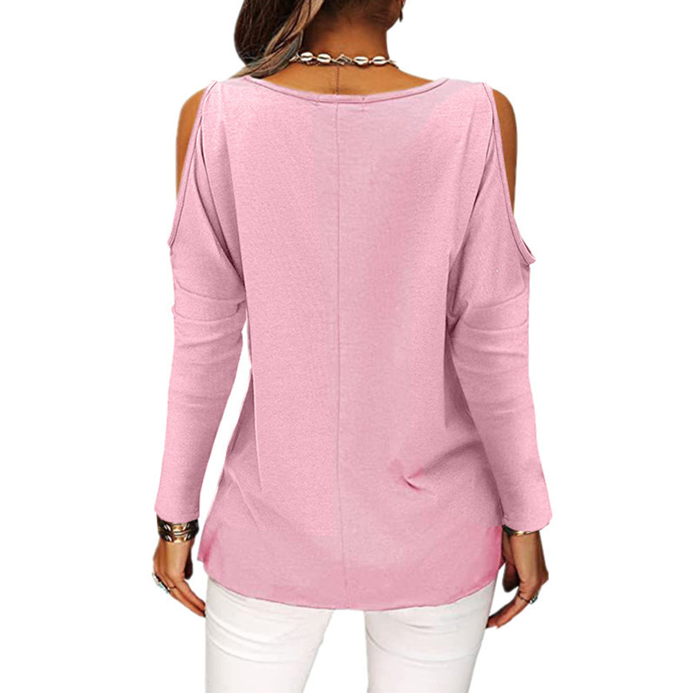 YESFASHION Modal Fashion Tops Strapless Long-sleeved T-shirt