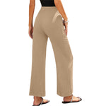 YESFASHION Breathable Stretch Casual Outdoor Wide Leg Pants