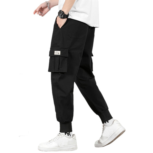 YESFASHION Men Cargo Pocket Casual Pants