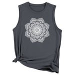 YESFASHION Women Vest Mandala Pattern Sleeveless T-Shirt Tops