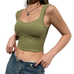 YESFASHION Millennium Spice Girls V-neck Top With Vest