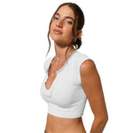 YESFASHION Sexy Hot Girl Tops Knitted Thread Bottoming T-shirt