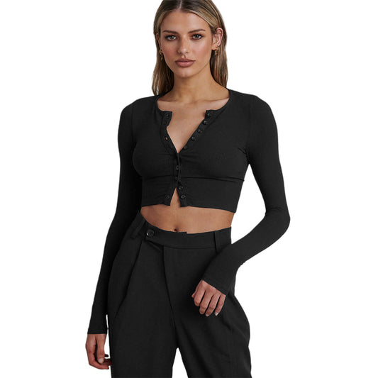 YESFASHION Fashion Women Short Crop Tops