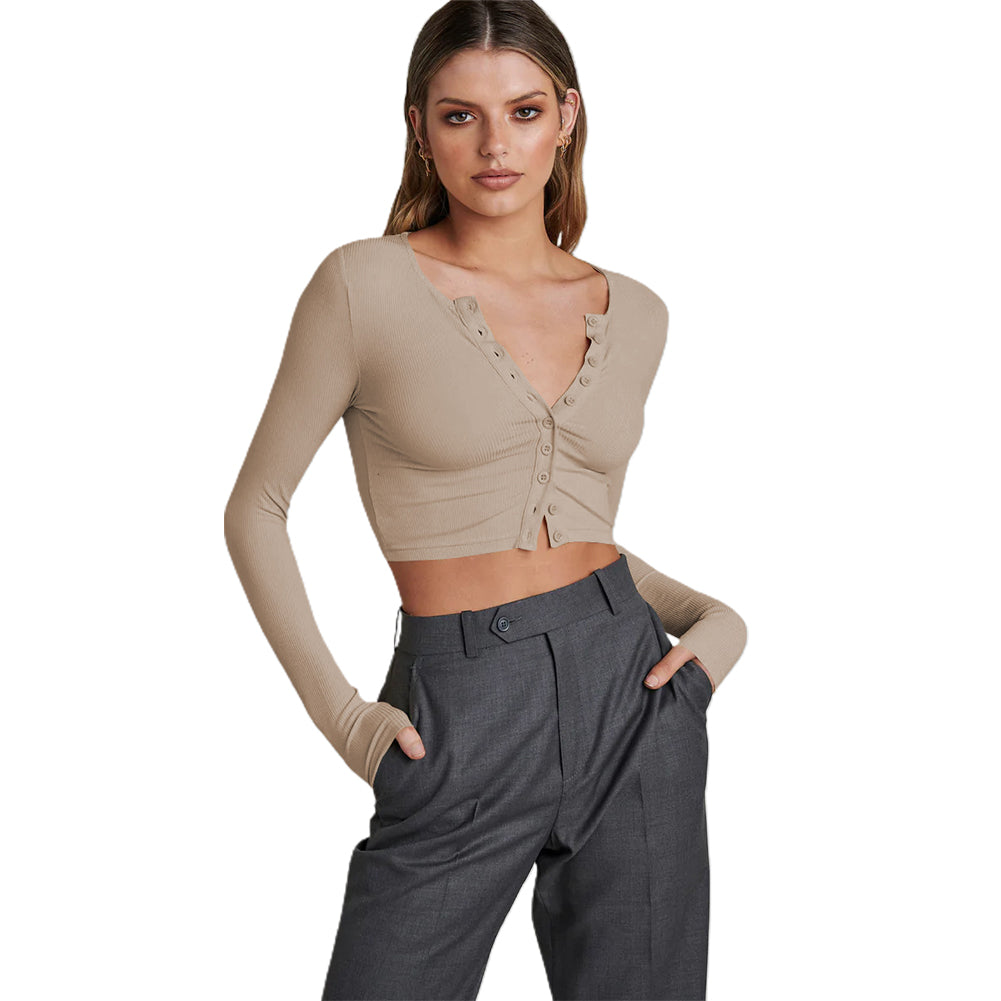 YESFASHION Fashion Women Short Crop Tops