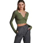 YESFASHION Fashion Women Short Crop Tops