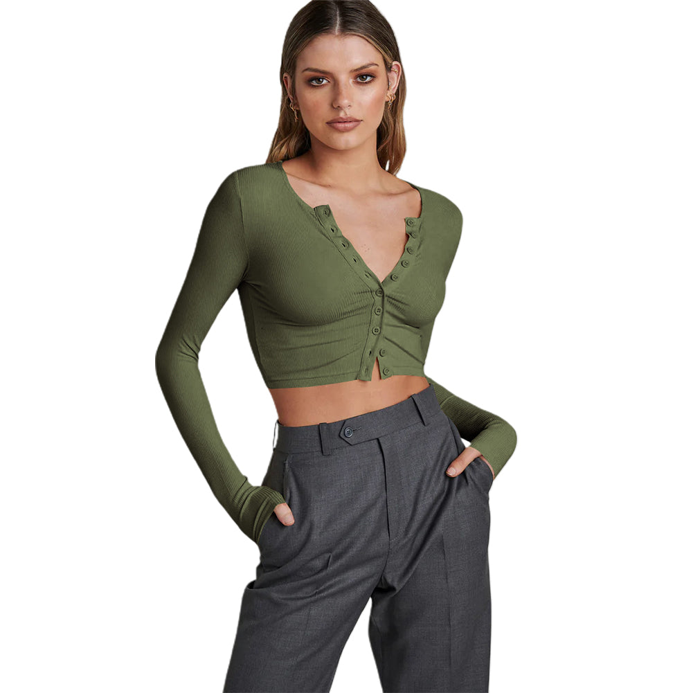 YESFASHION Fashion Women Short Crop Tops