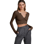 YESFASHION Fashion Women Short Crop Tops