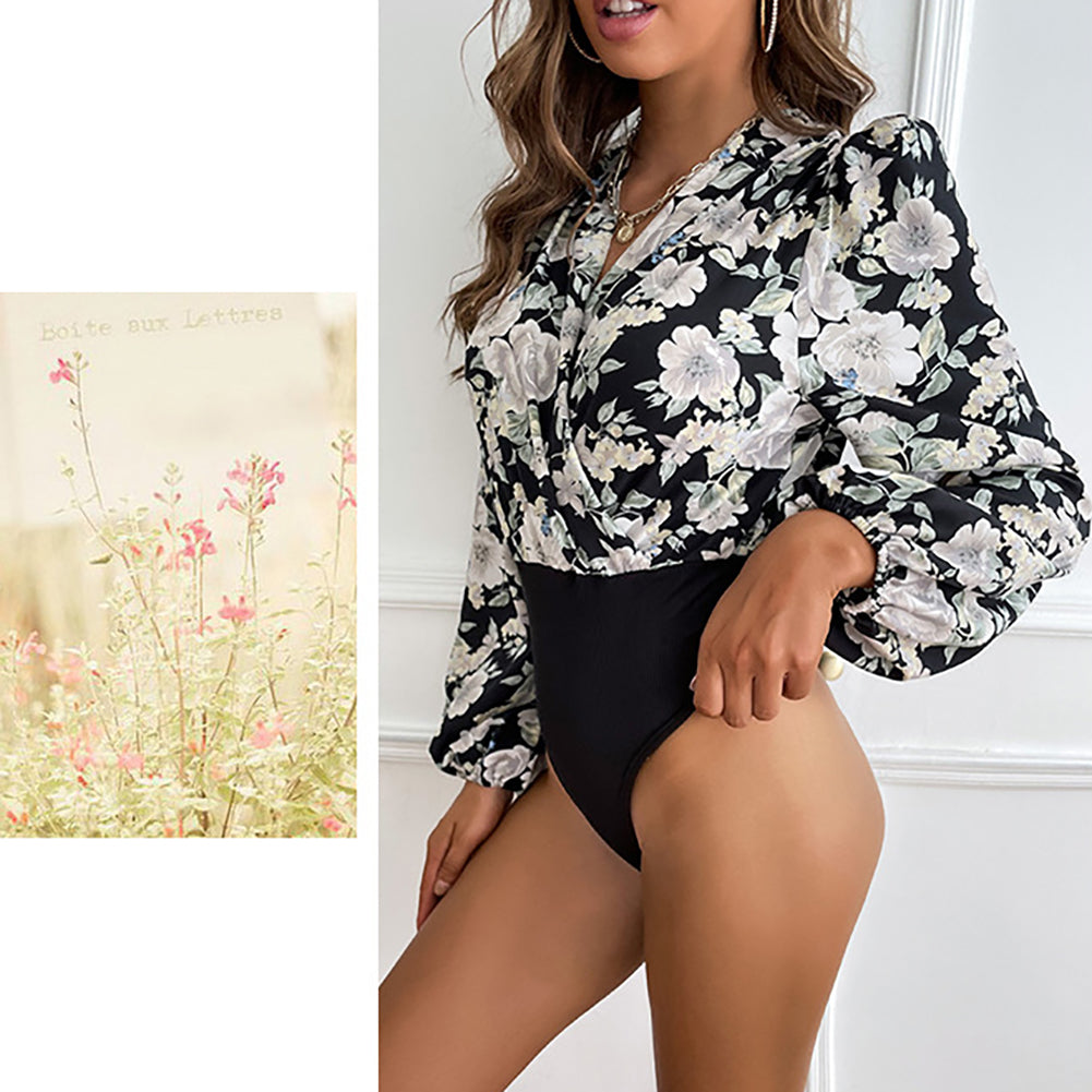 YESFASHION Women 2023 Spring New Splicing Printed Tops