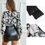 YESFASHION Women 2023 Spring New Splicing Printed Tops