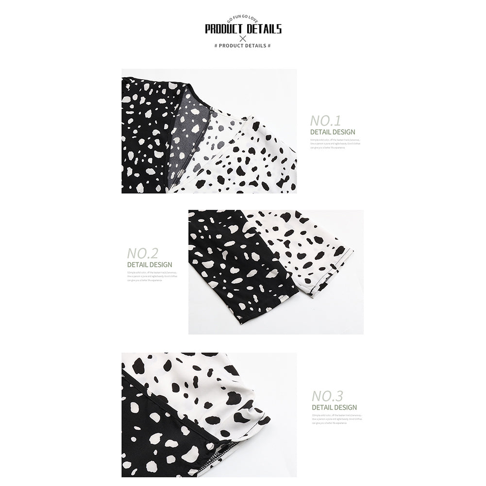 YESFASHION Women Clothing Tops New Leopard Print Long-sleeved Blouse