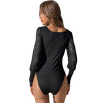 YESFASHION Fashion Foreign Trade Women Long-sleeved Bodysuit