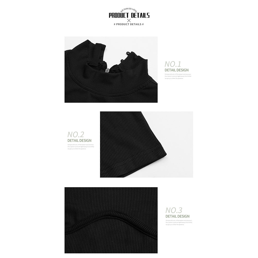 YESFASHION Spring New Solid Color Long-sleeved Tight Women Jumpsuit