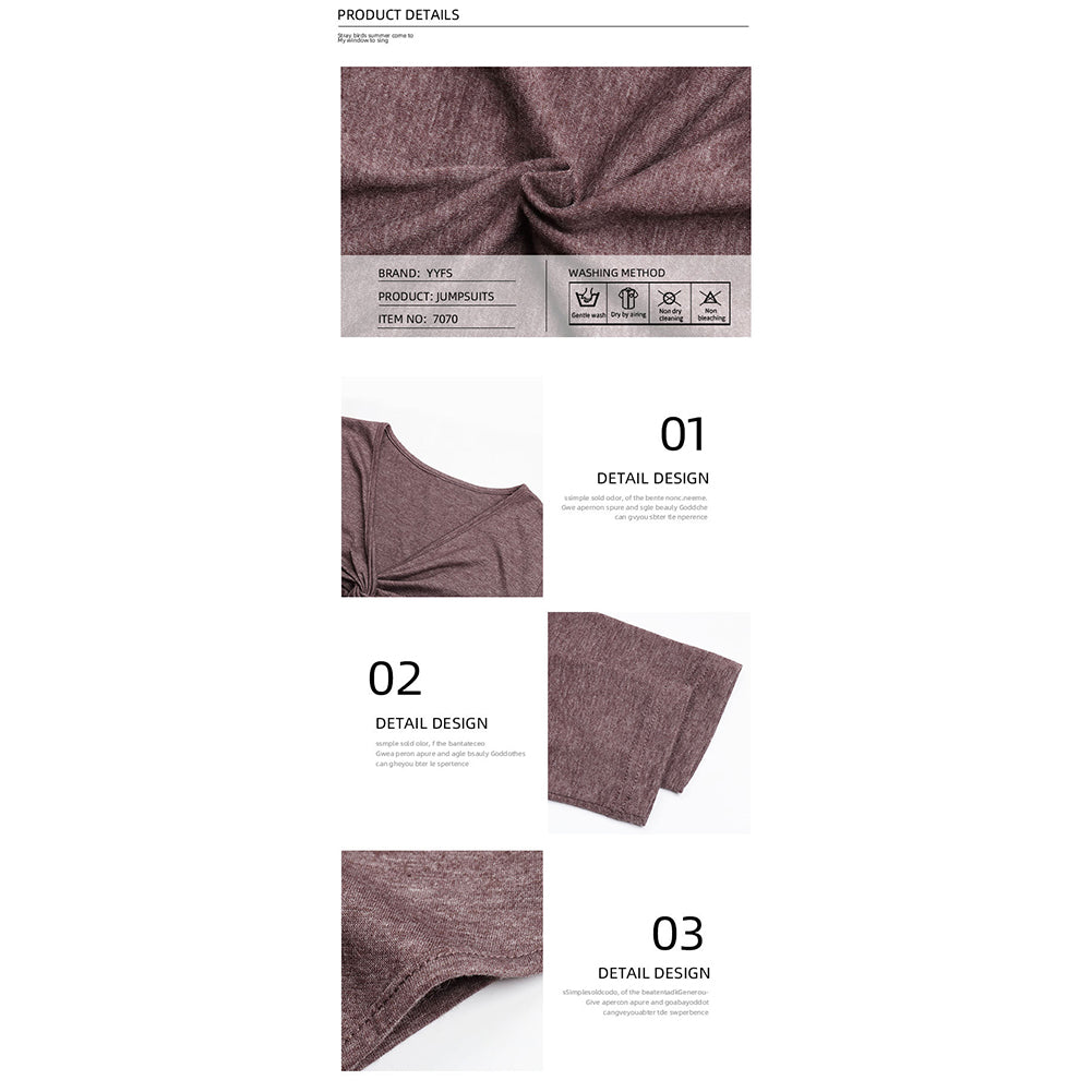 YESFASHION Women Spring New Solid Color Long-sleeved Bodysuit