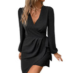 YESFASHION 2023 Spring New Long-sleeved Cross-border Dress