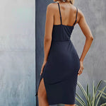 YESFASHION Women Sexy Hollow Off-shoulder Slim Fit Dress