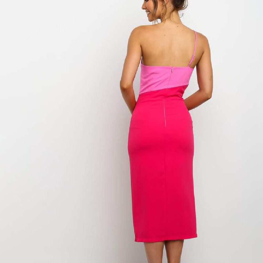 YESFASHION Women Sexy Sling Dress Off-shoulder Bodycon Dress