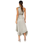 YESFASHION Sexy Dress Pleated Swing Party Nightclub Dress