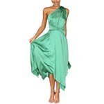 YESFASHION Sexy Dress Pleated Swing Party Nightclub Dress