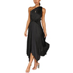 YESFASHION Sexy Dress Pleated Swing Party Nightclub Dress