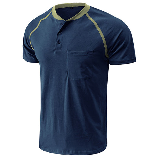 YESFASHION Men Henley Casual Shirt