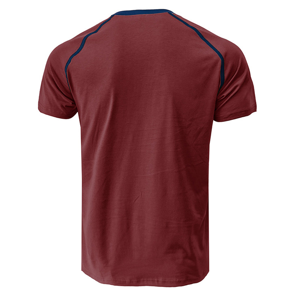 YESFASHION Men Henley Casual Shirt