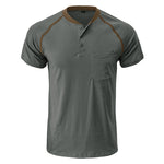 YESFASHION Men Henley Casual Shirt