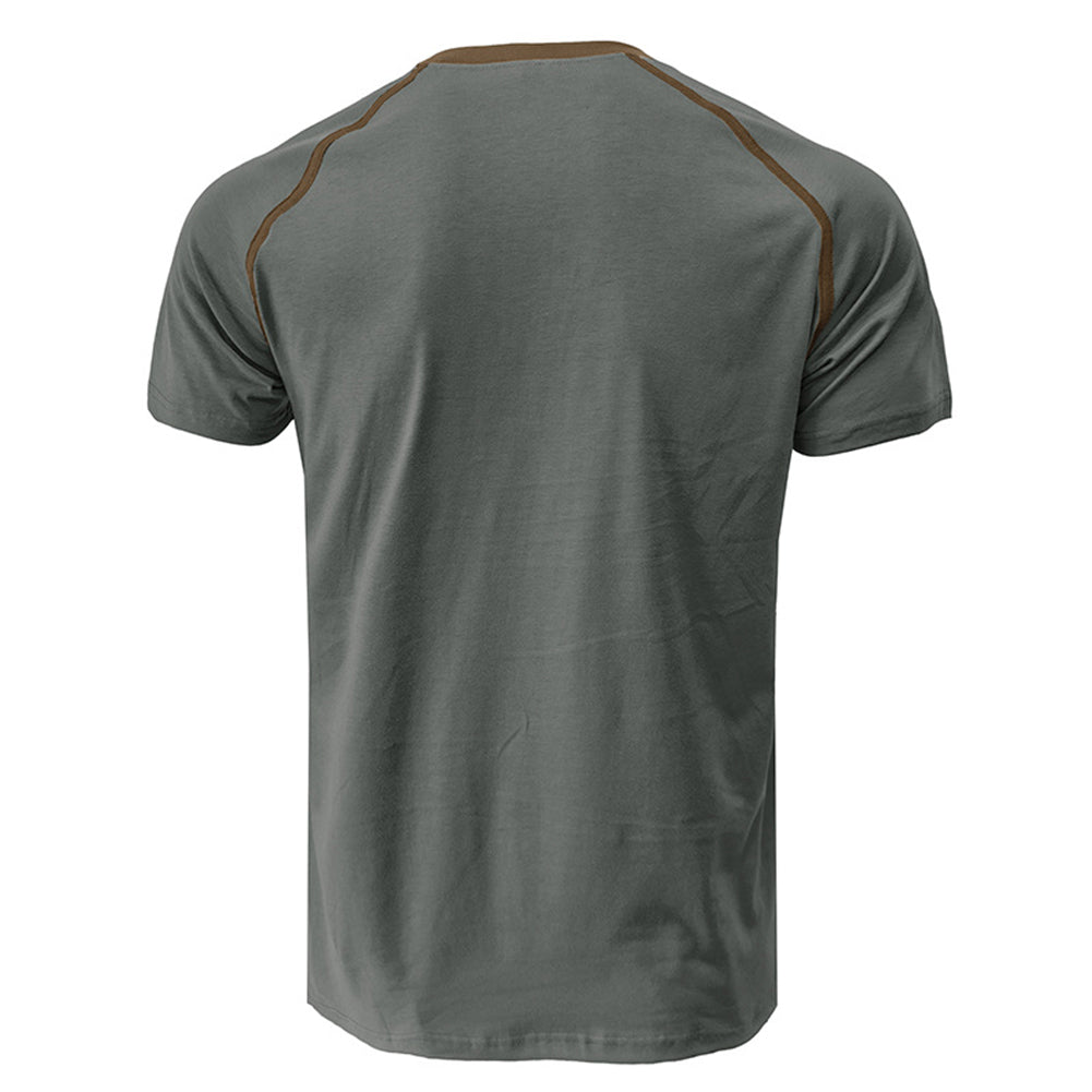 YESFASHION Men Henley Casual Shirt