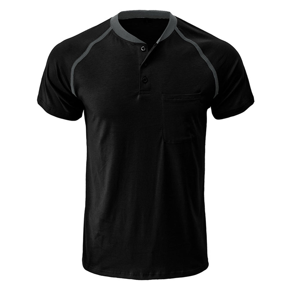 YESFASHION Men Henley Casual Shirt