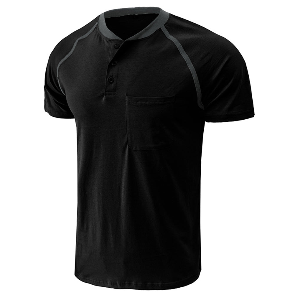 YESFASHION Men Henley Casual Shirt