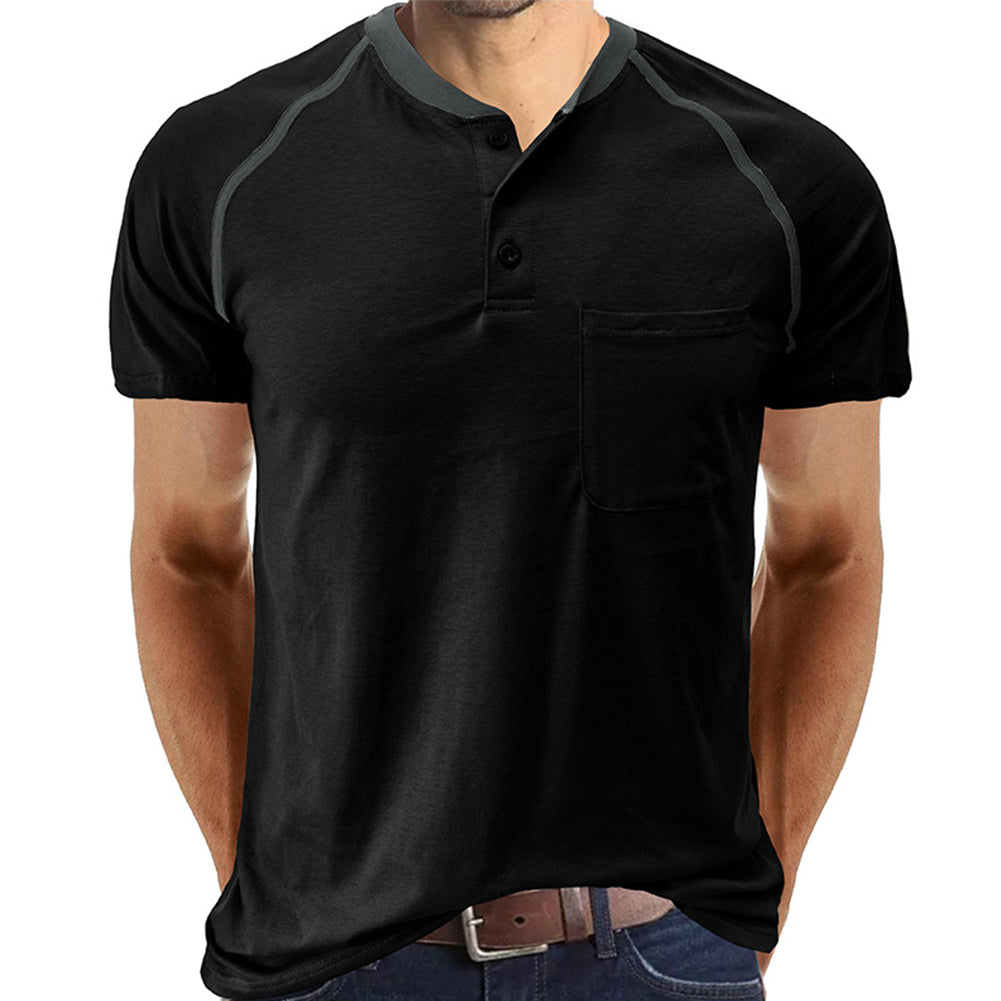 YESFASHION Men Henley Casual Shirt