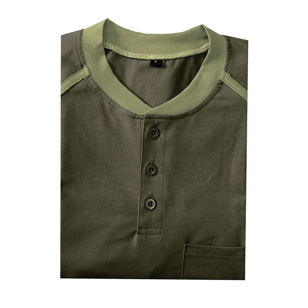 YESFASHION Men Henley Casual Shirt