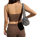 YESFASHION Lace Stitching V-neck Bust-shaped Suspenders Slim-fit Tops