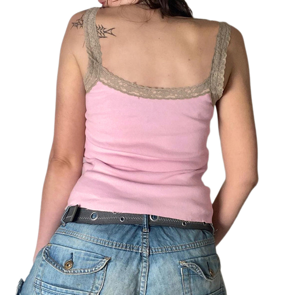 YESFASHION Sweet And Spicy Style Sexy Lace Lace Dragonfly Vest Tops