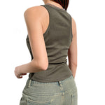 YESFASHION Women Cool Camisole Chain Printed Sleeveless Vest