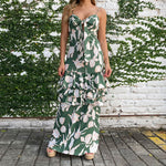 YESFASHION Women Spaghetti Straps Sweet Style Strap Dress