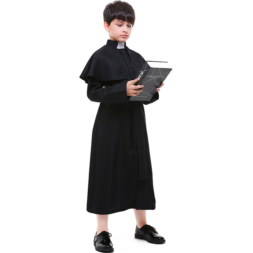 YESFASHION  Easter Children Cosplay Cosplay Priest Costume
