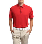 YESFASHION Men's Golf Polo Short Sleeve Collared Shirt