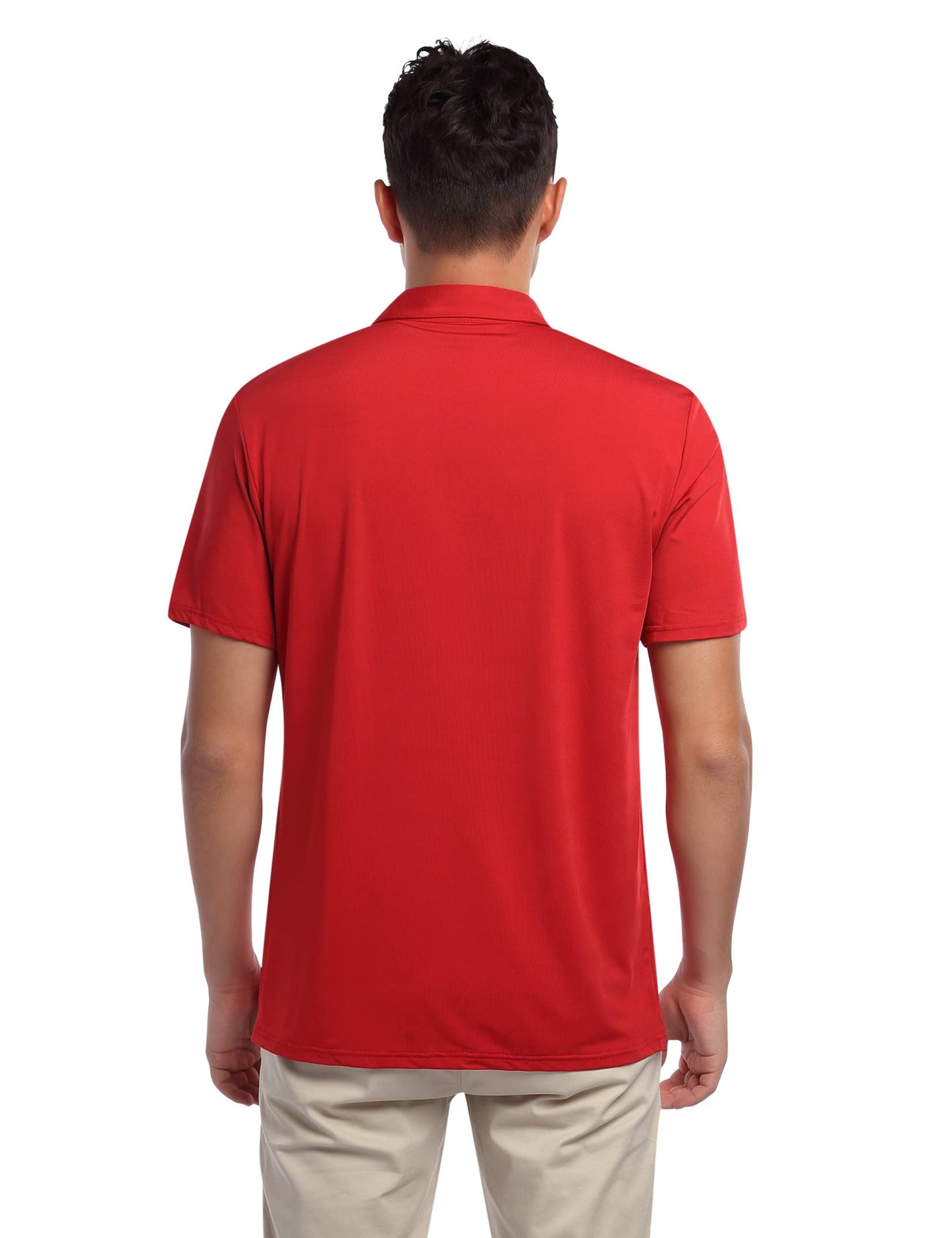 YESFASHION Men's Golf Polo Short Sleeve Collared Shirt
