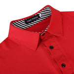 YESFASHION Men's Golf Polo Short Sleeve Collared Shirt