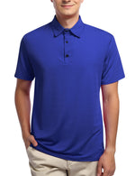YESFASHION Men's Golf Polo Short Sleeve Collared Shirt