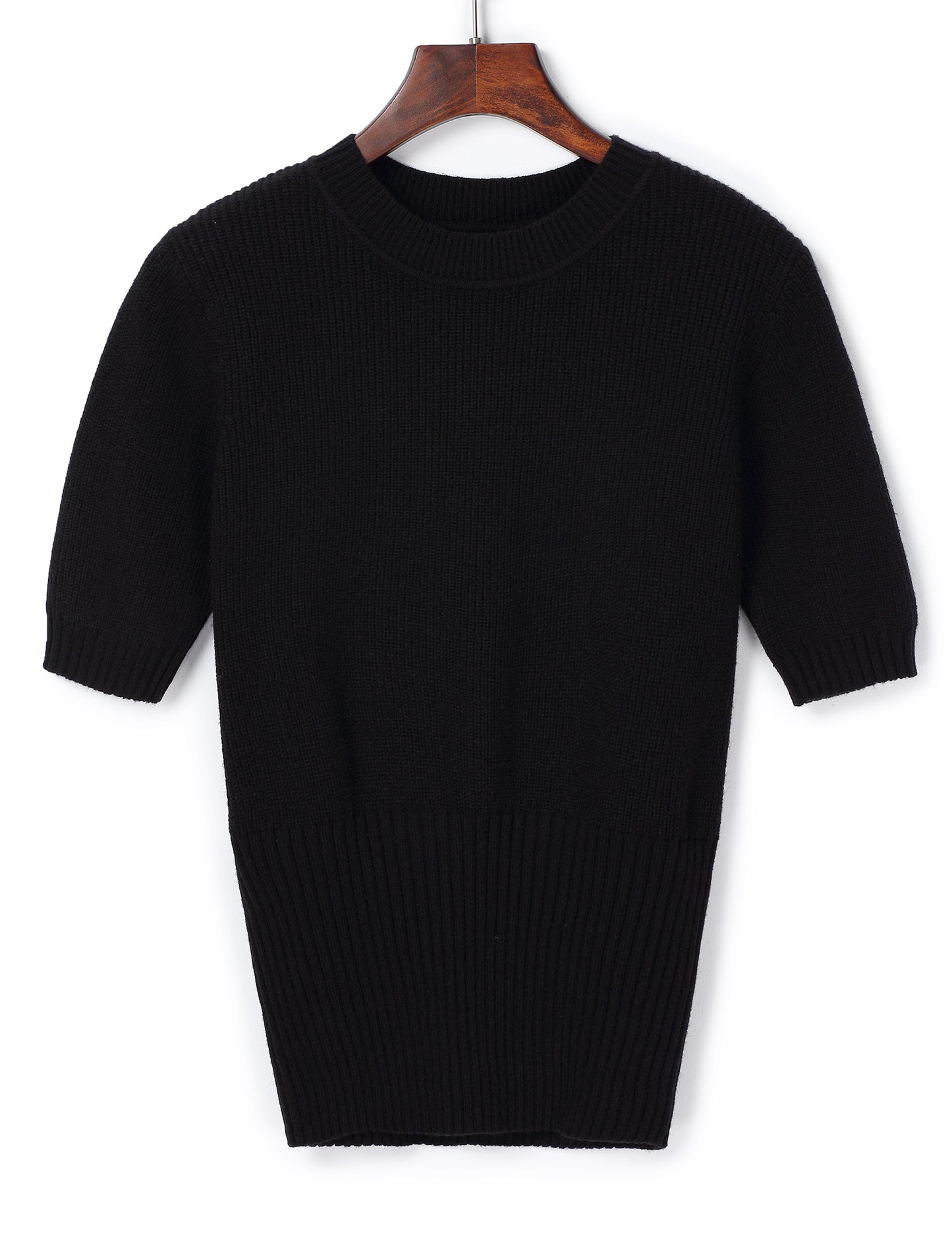 Women's Short Sleeve Sweater Knit Sweater