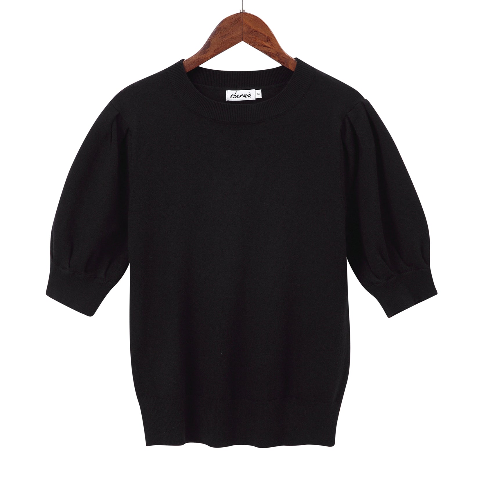 Women's Bubble Short Sleeve Sweater Top