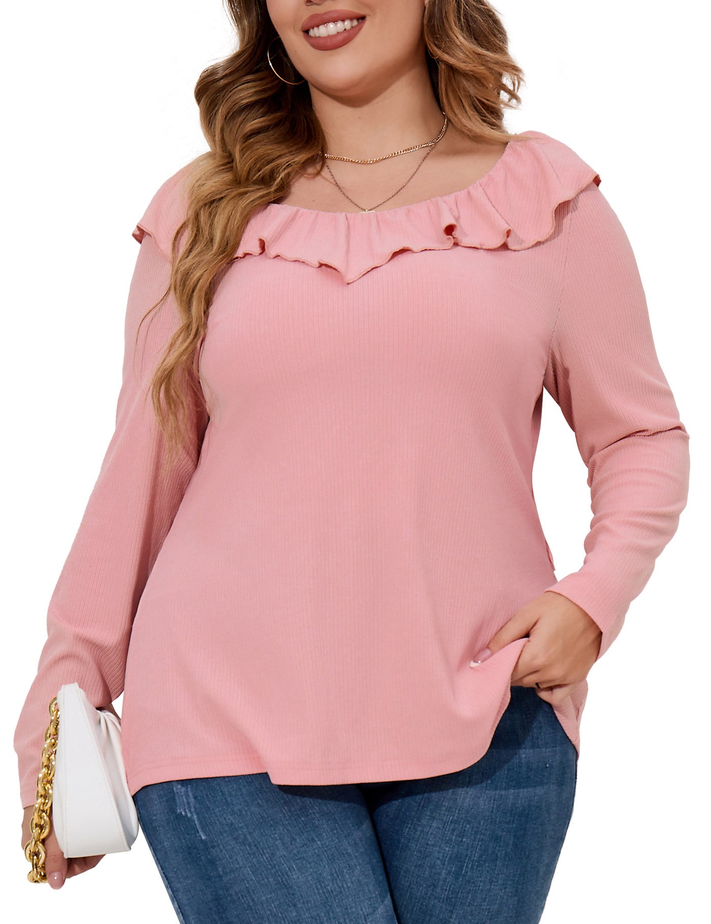 Women's Plus Size Long Sleeve T-Shirt